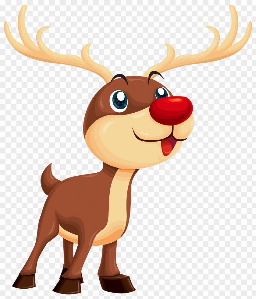 Reindeer Rudolph Santa Claus Clip Art PNG