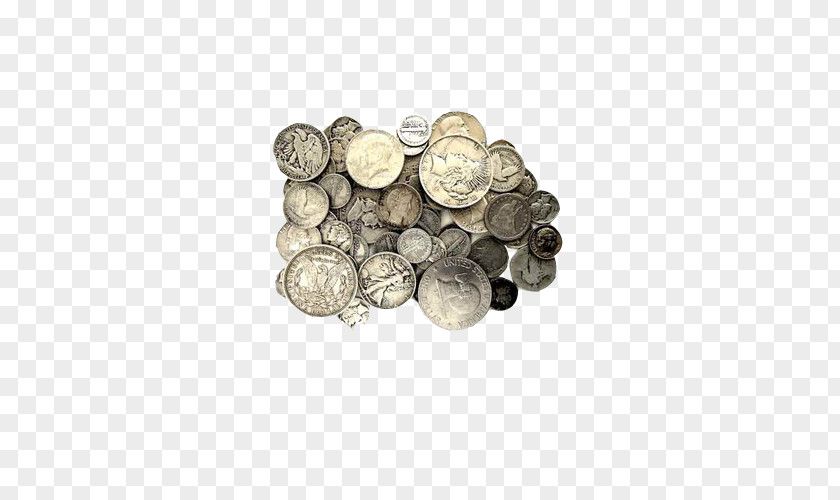 Silver Coin Junk Collecting PNG