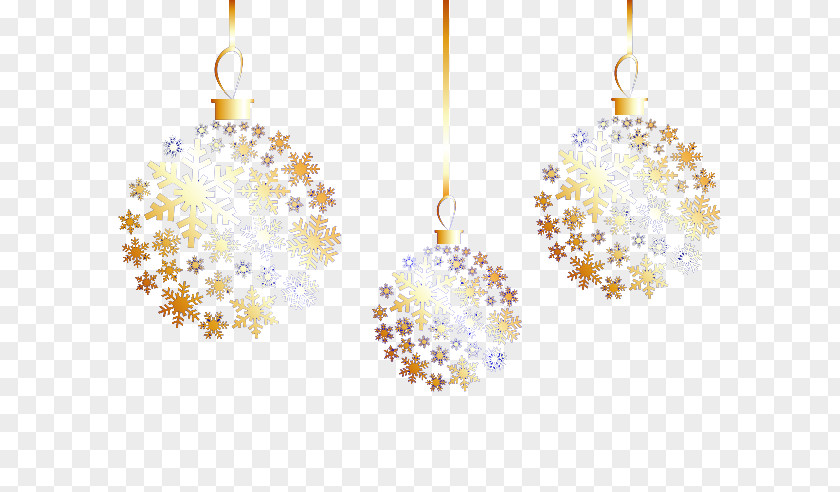 Snowflake Pendant Euclidean Vector PNG