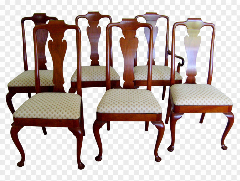 Table Dining Room Chair Queen Anne Style Furniture PNG