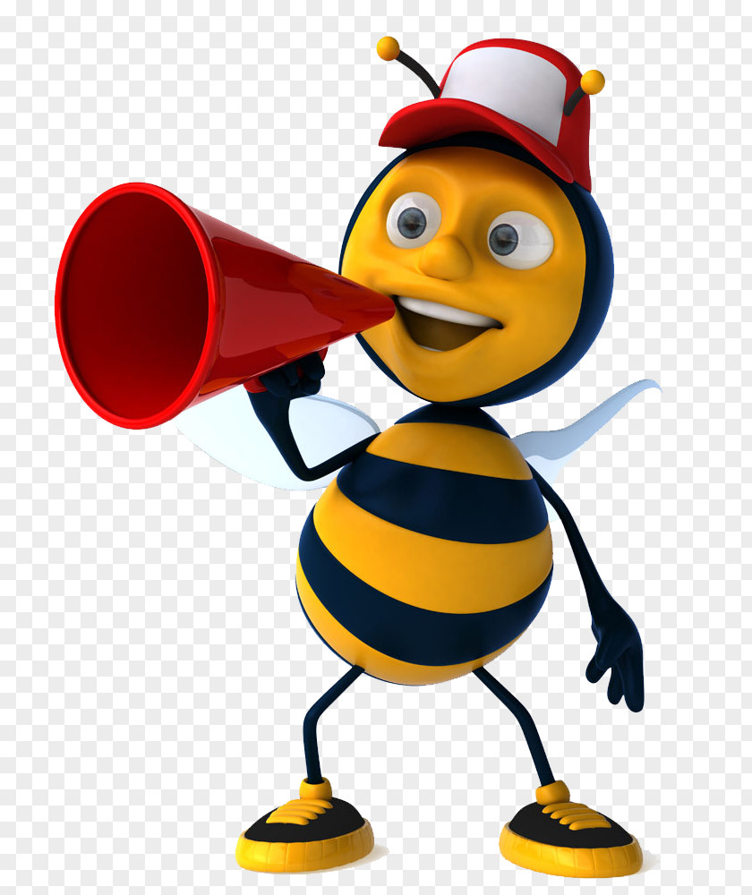 The Microphone Bee School Writing Learning Clip Art PNG