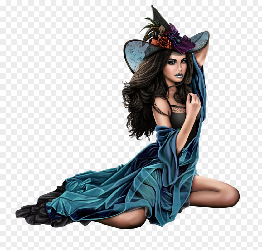 Witch Drawing Art PNG