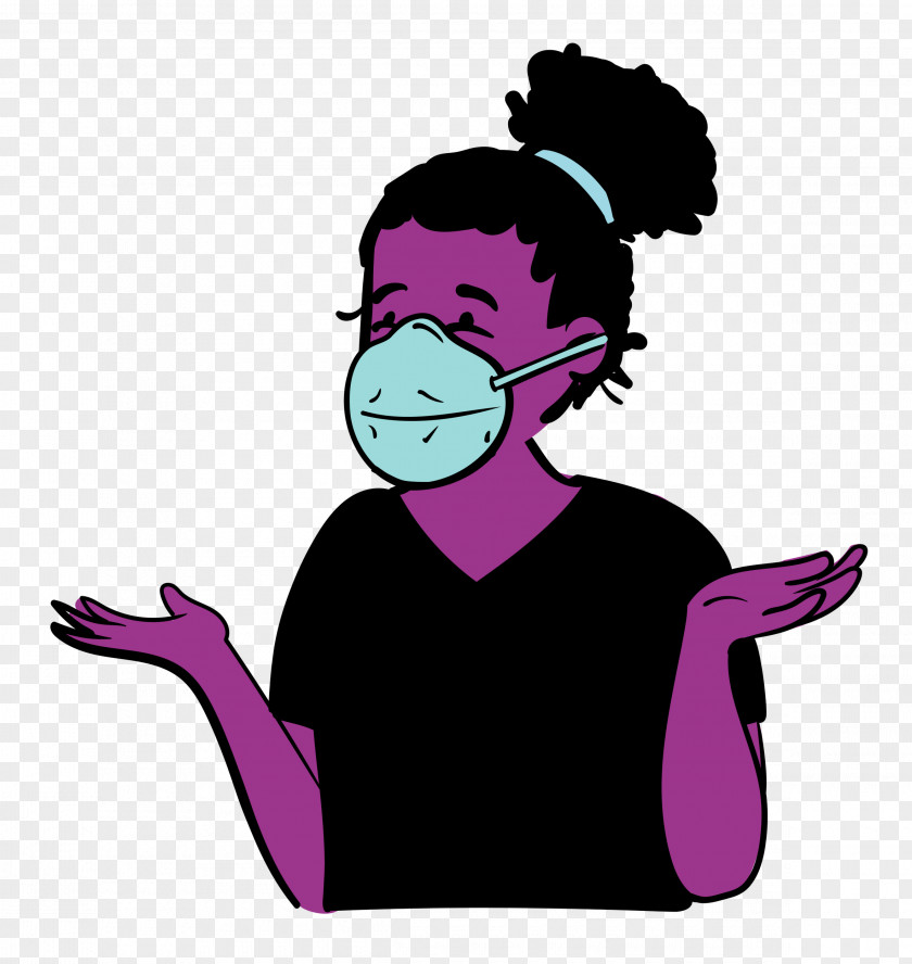 Woman Medical Mask Coronavirus PNG