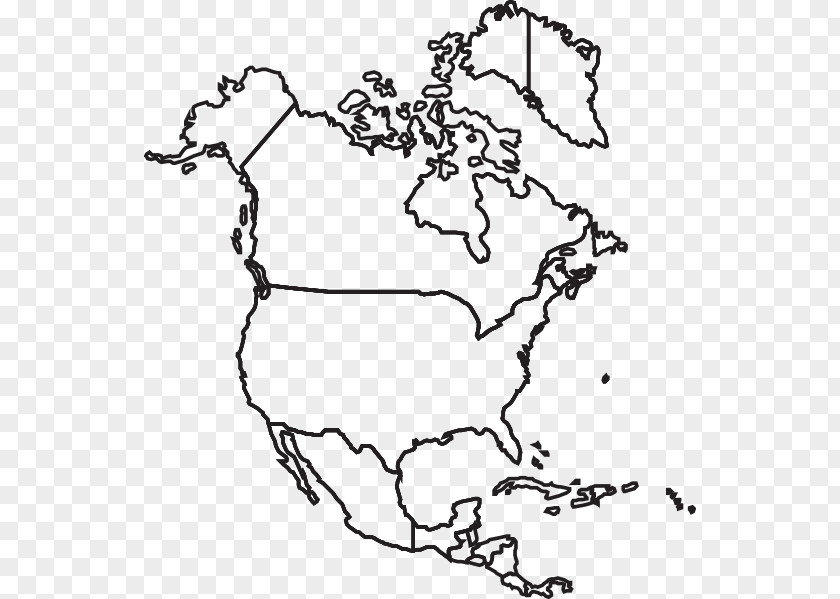 America Map United States Blank Geography Clip Art PNG