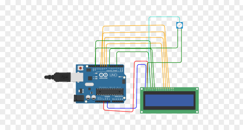 Arduino Lcd Circuit Push-button Electronics Electronic Electrical Switches PNG