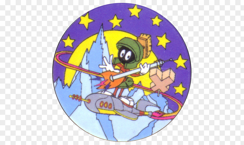 Marvin The Martian In Third Dimension Milk Caps Cartoon Looney Tunes PNG