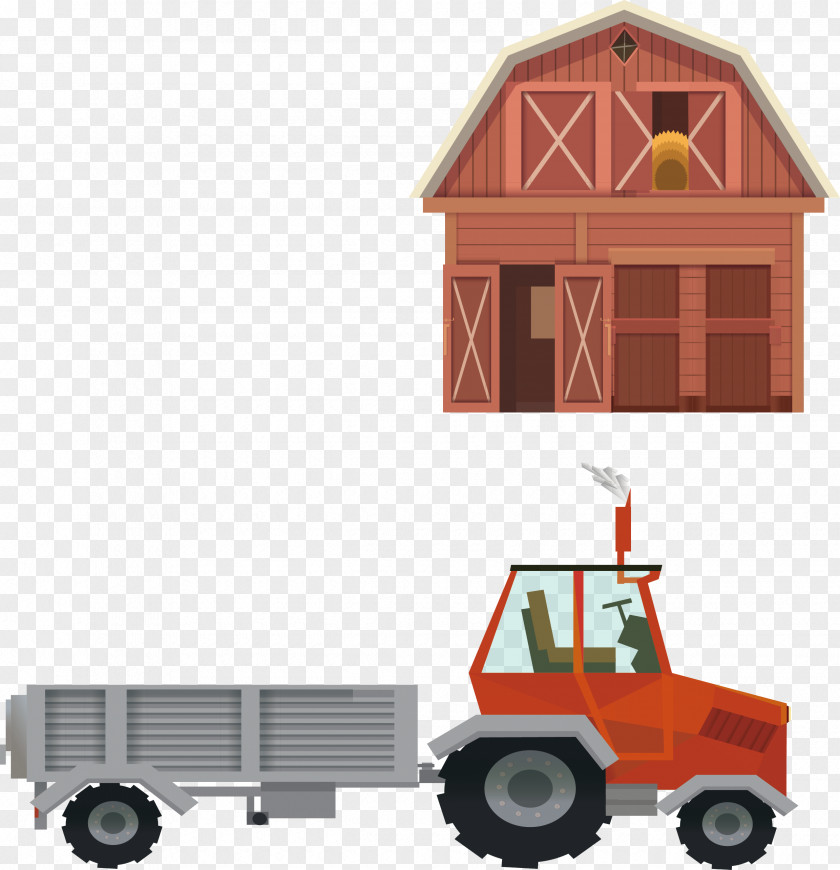 Tractor Work Agriculture Farm Drawing PNG