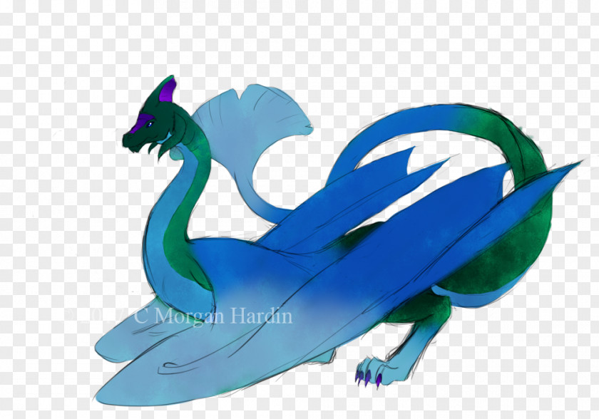 Twin Tower Marine Mammal Dragon PNG