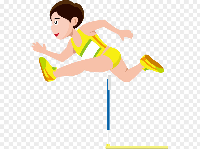 Athletics Track Hurdle Jumping Sport Clip Art PNG
