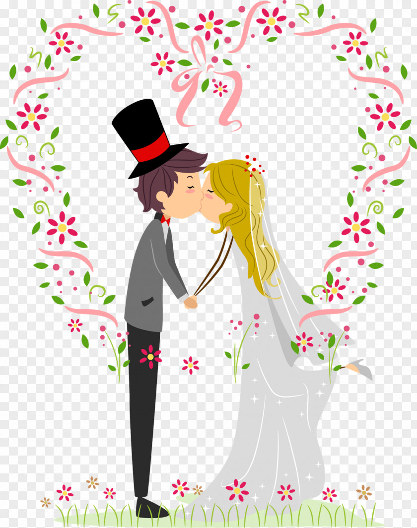 Cartoon Wedding Couple Royalty-free Stock Photography PNG
