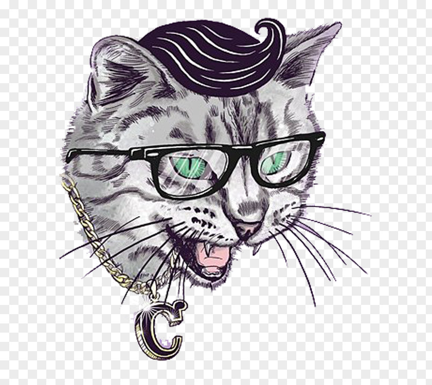 Cat Trend Kitten Illustrator Graphic Design Illustration PNG