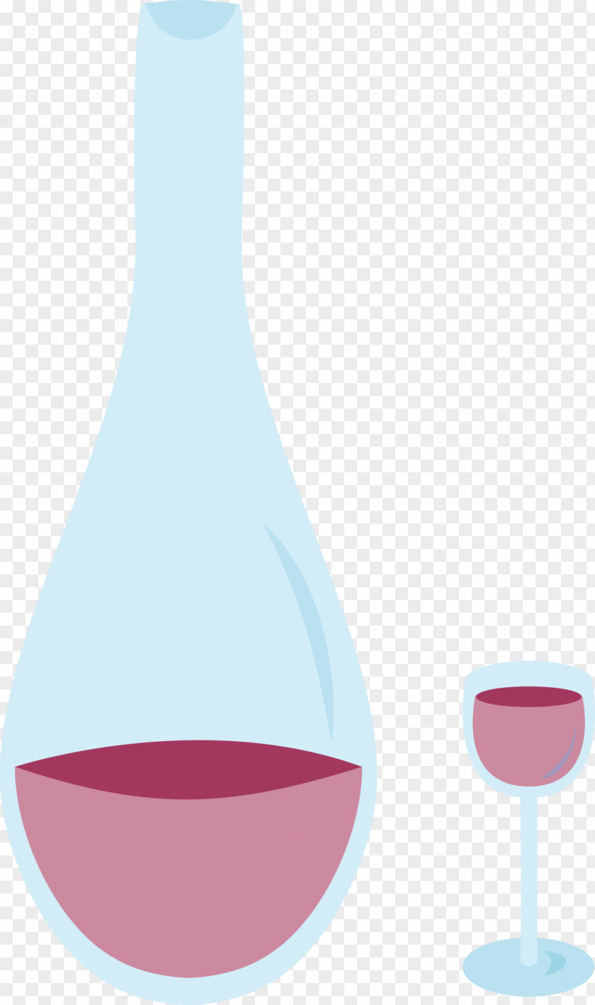Juice Bottle And Cup Wine Glass Illustration PNG