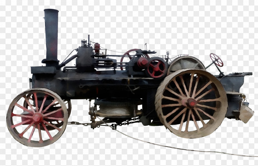 Steam Car Engine Vehicle Auto Part Wheel Automotive PNG