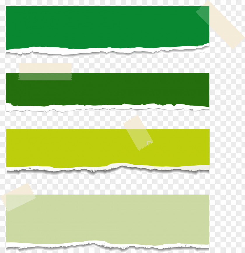 Tape Creative Tear Paper Green Vector Adhesive Sticker Web Banner PNG