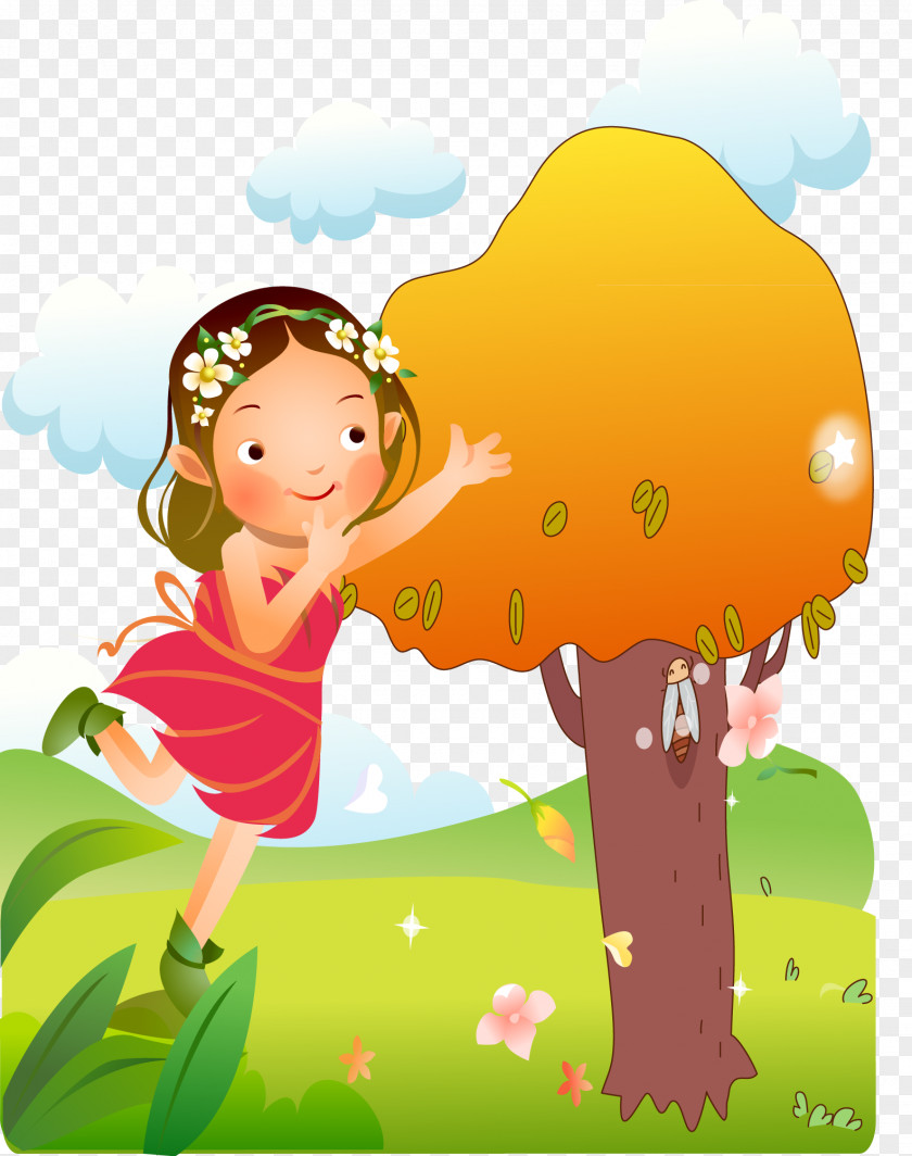 Beautiful Flower Fairy Drawing Fairies Illustration PNG