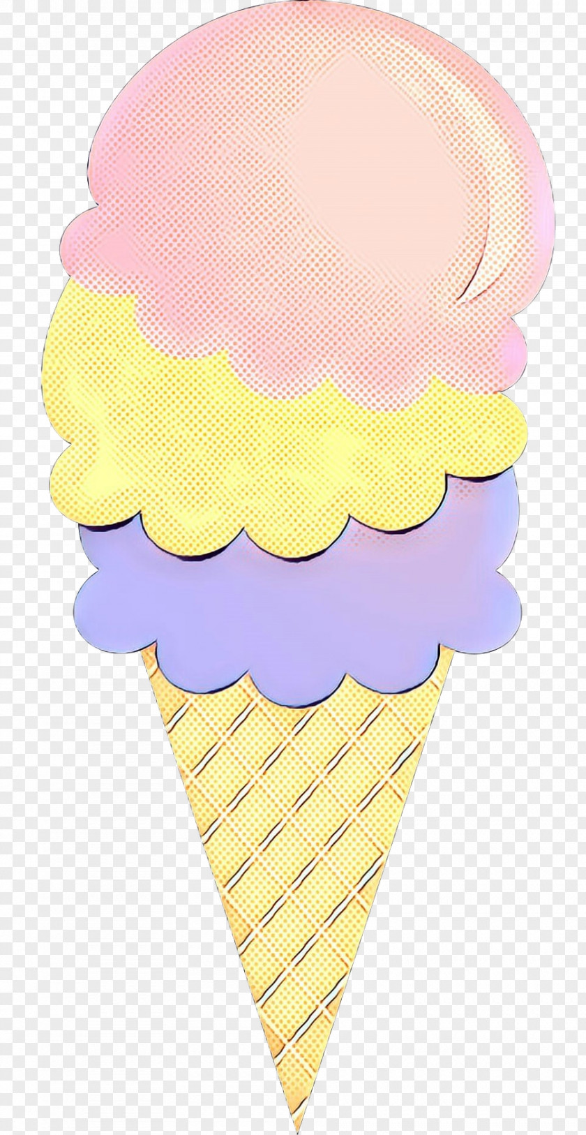 Ice Cream Cones Yellow PNG