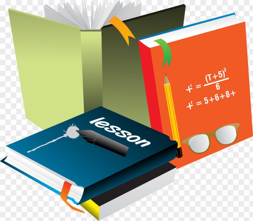 Book Collection Vector Euclidean Mathematics PNG