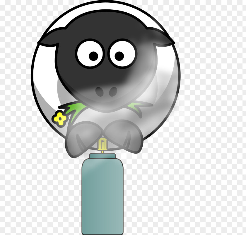 Cartoon Spray Can Sheep Joke Aerosol Clip Art PNG