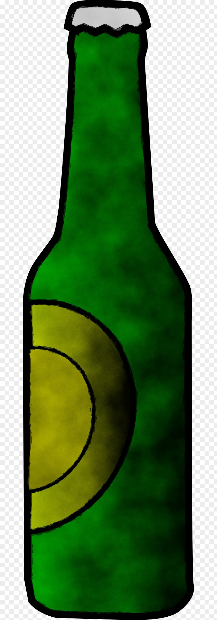 Glass Beer Bottle Green Wine PNG
