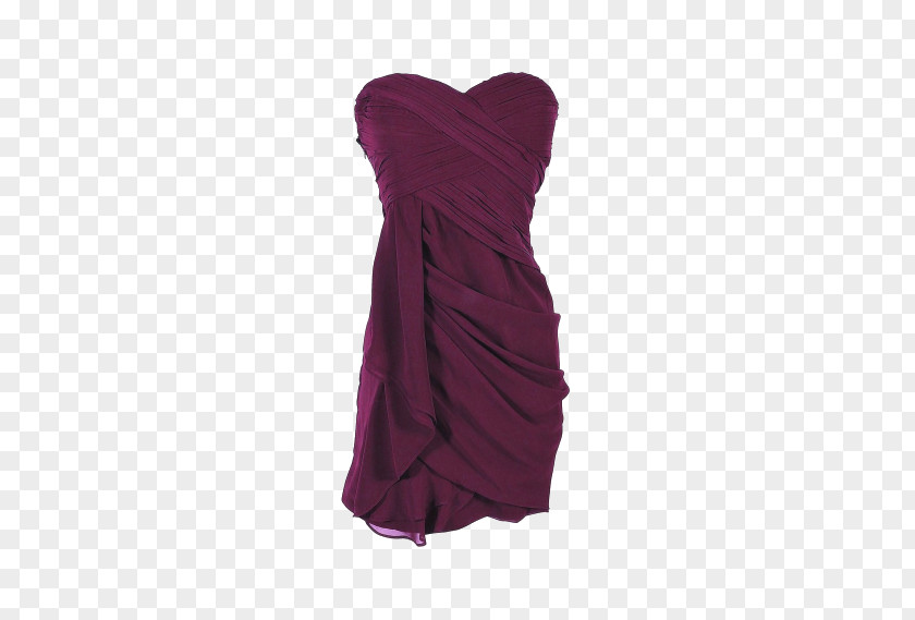 Purple Tee Dress Cocktail Shoulder Magenta PNG