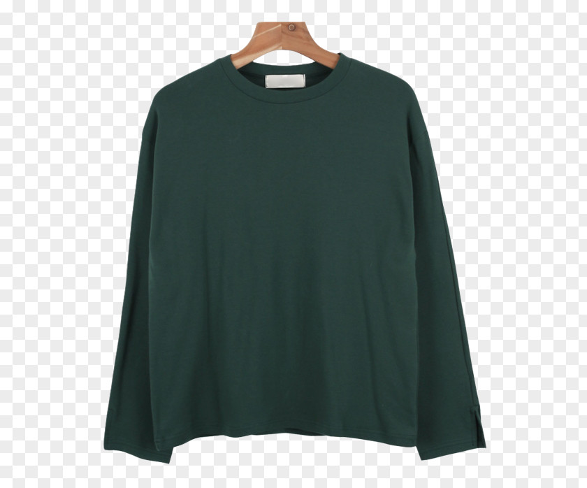 Slit Long-sleeved T-shirt Blouse Shoulder PNG