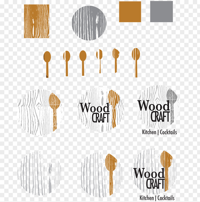 Wood Logo Grain Brand Paper PNG