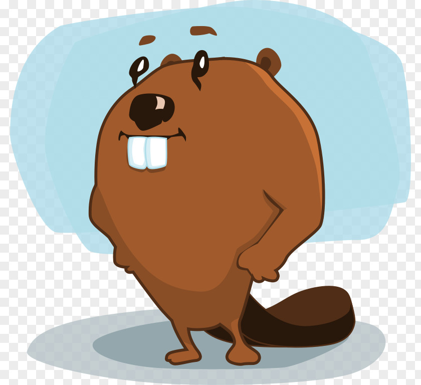 Beaver Cartoon Character Clip Art PNG