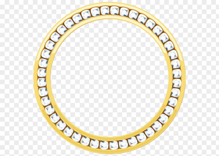 Body Jewelry Oval Mandala Yellow PNG