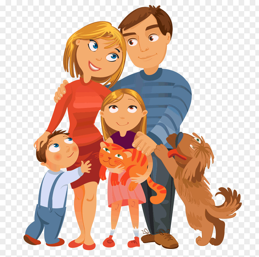 Family Cartoon Dog Puppy Pet Clip Art PNG