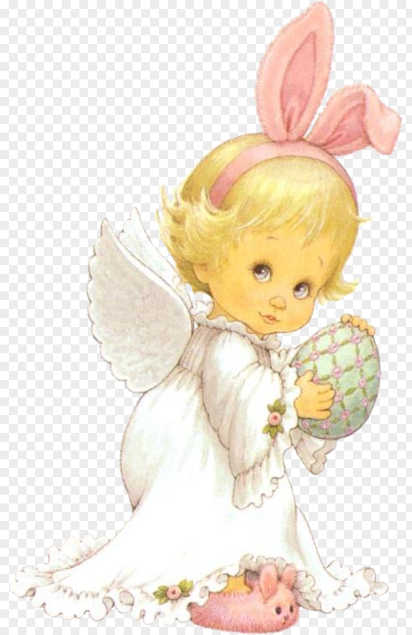 Angel Baby Easter Bunny Happiness Hop Egg PNG