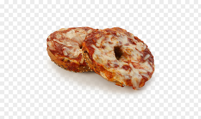 Bagel Pizza Dish And Cream Cheese PNG