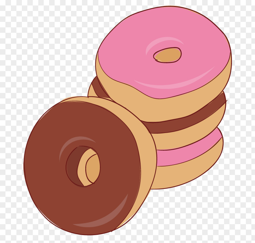 Cartoon Donut Doughnut Bakery Chocolate PNG