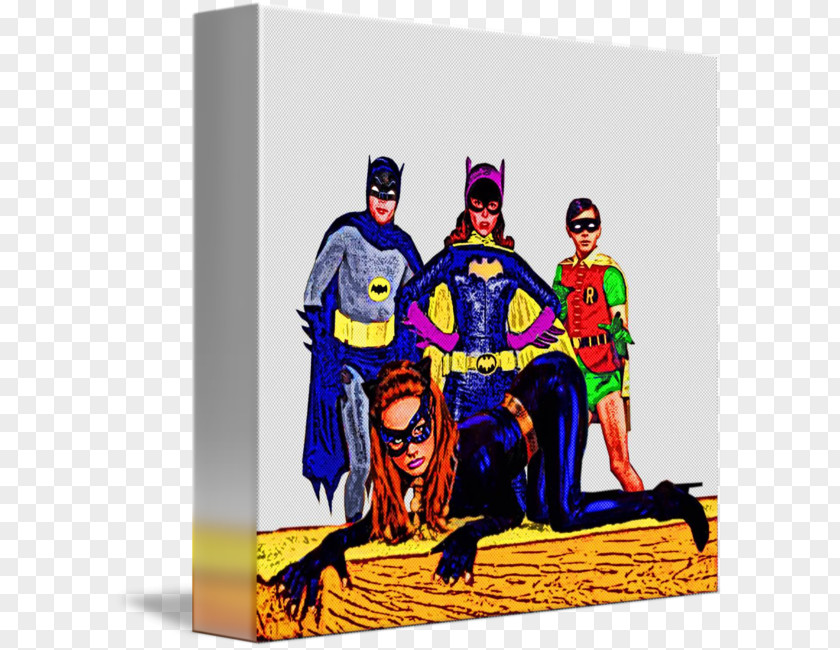 Catwoman Superhero Gallery Wrap Canvas Art PNG