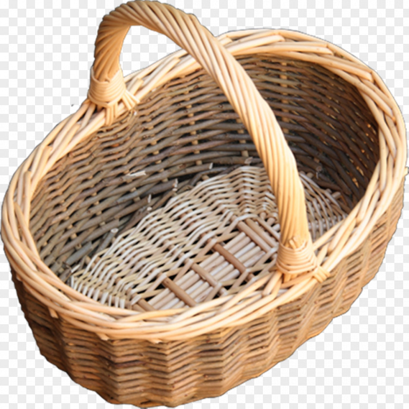 Shopping Cart Wicker Basket Hamper PNG