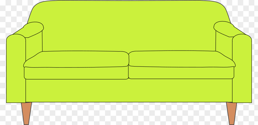 Yellow Sofa Chair Table Couch Furniture Clip Art PNG