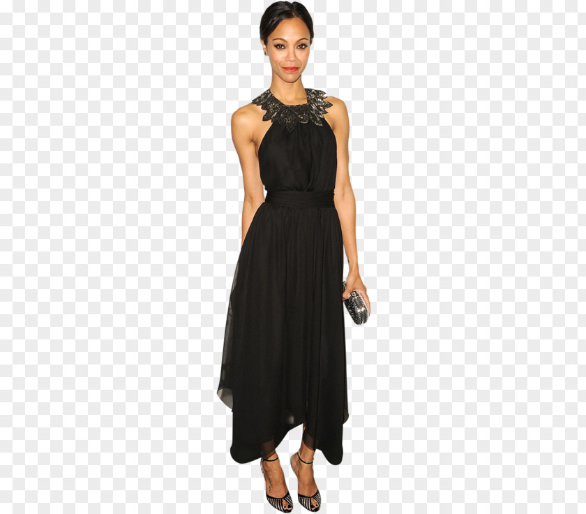 Actor Zoe Saldana Star Trek Little Black Dress Clothing PNG