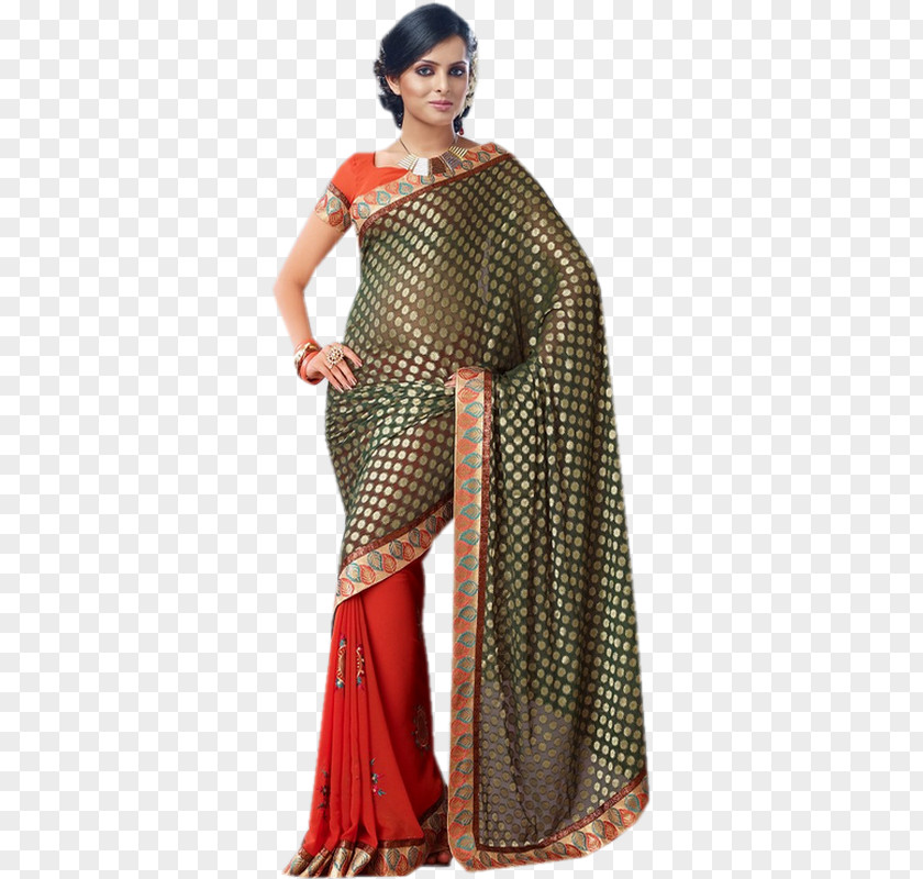 ARAB WOMEN Sari Shoulder Maroon Utsav Fashion Pvt. Ltd. PNG