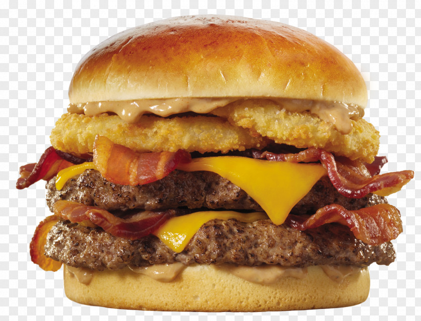 Bacon Hamburger Smokehouse Onion Ring Johnny Rockets PNG