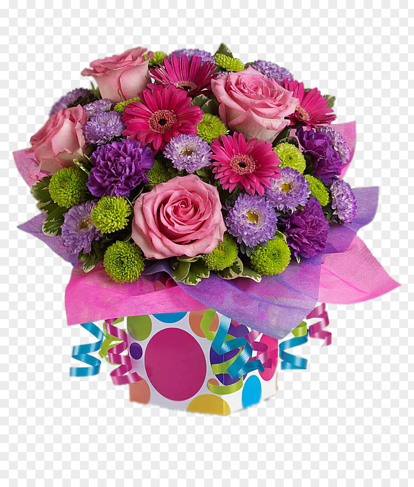 Flower Bouquet Floristry Gift Birthday PNG