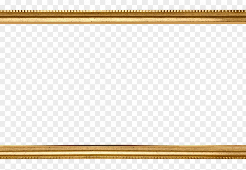 Gold Border Rectangle Wood Picture Frames PNG