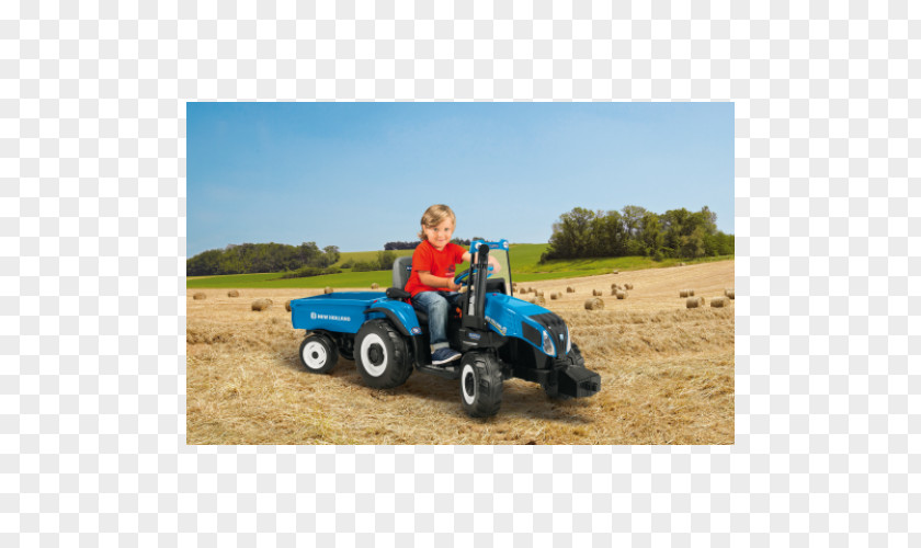 Peg Perego Tractor Case IH New Holland Agriculture T8.420 Trailer PNG