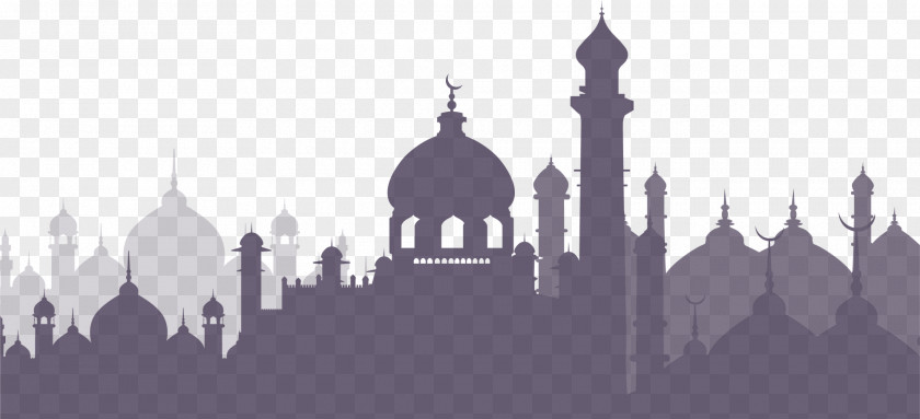 Purple Islamic Architecture Complex One Thousand And Nights Arabian Night Islam Clip Art PNG