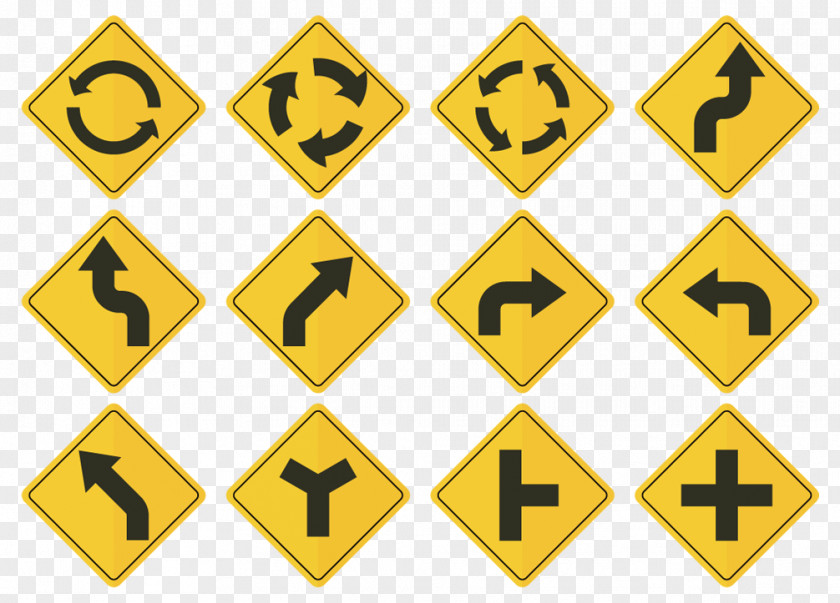 Road Sign Arrow Download Icon PNG