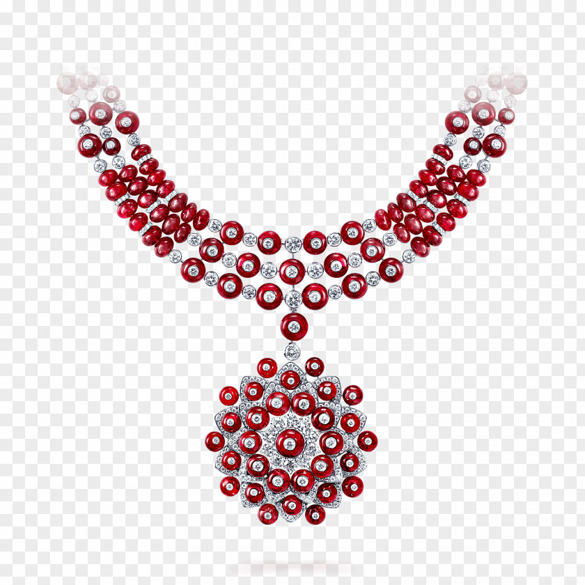 Ruby Jewellery Necklace Graff Diamonds PNG