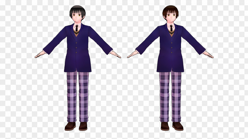 School Uniform Tartan Outerwear Purple PNG