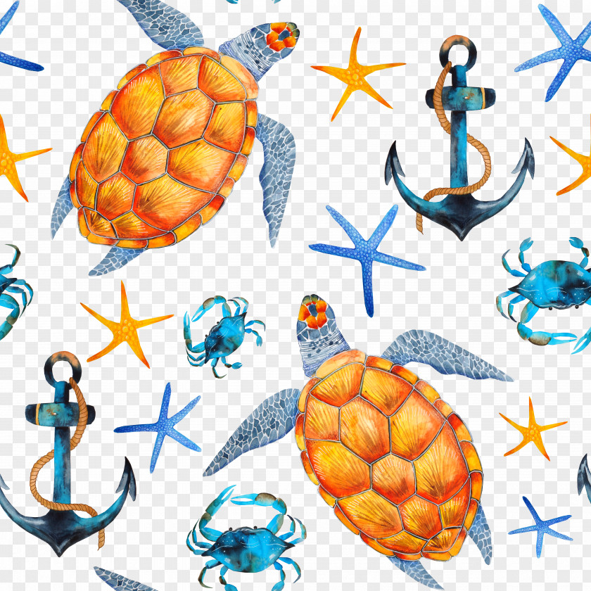 Shading Sea Creatures PNG sea creatures clipart PNG