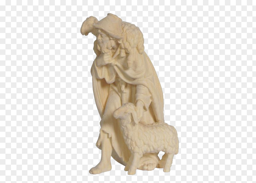 Shepherd Sheep Statue Classical Sculpture Figurine Carving PNG