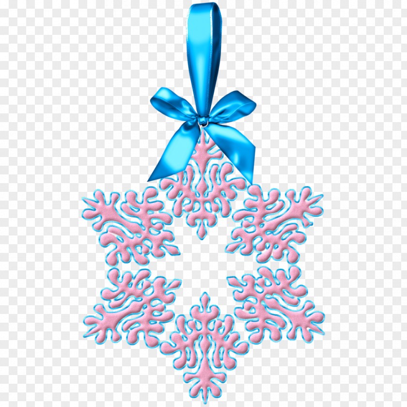 Snowflake Christmas Ornament Clip Art PNG