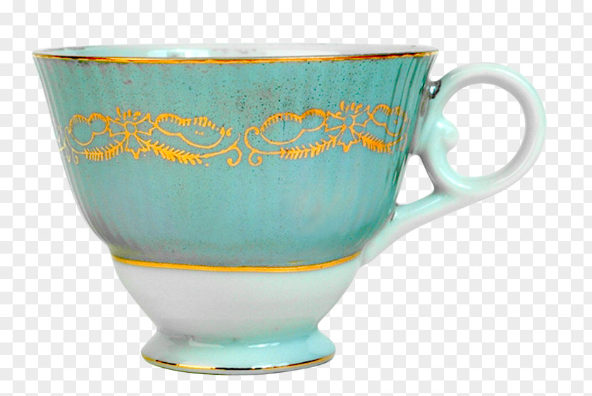 Cup Mint Tea Coffee Glass Saucer PNG