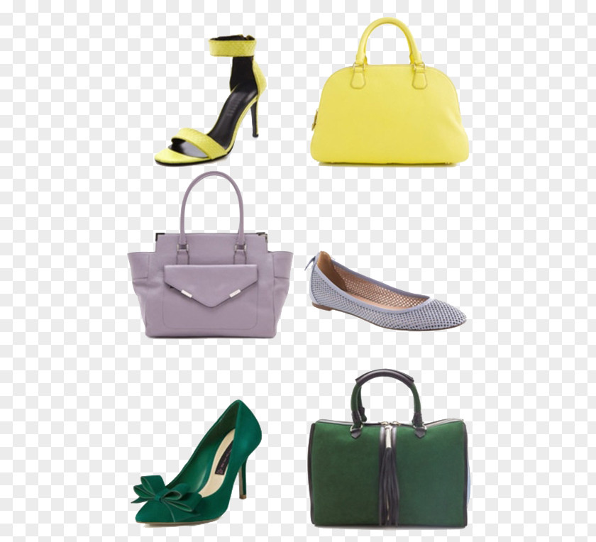 Mature Women Shoes And Bags Handbag Shoe Clothing Dress High-heeled Footwear PNG